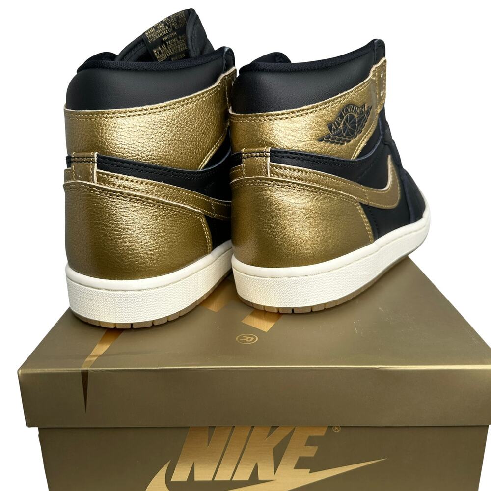 💎✨NEW IN BOX✨💎Air Jordan 1 Retro High OG Black/Gold - Picture 5 of 6